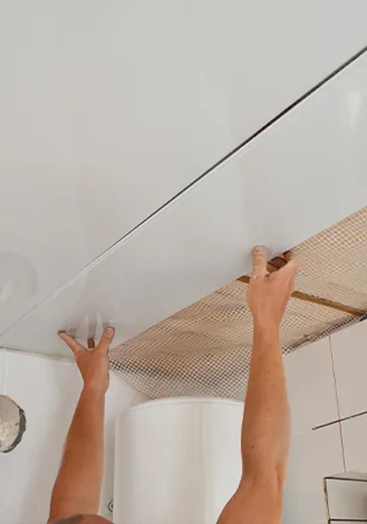 Witte PVC uitbekleding