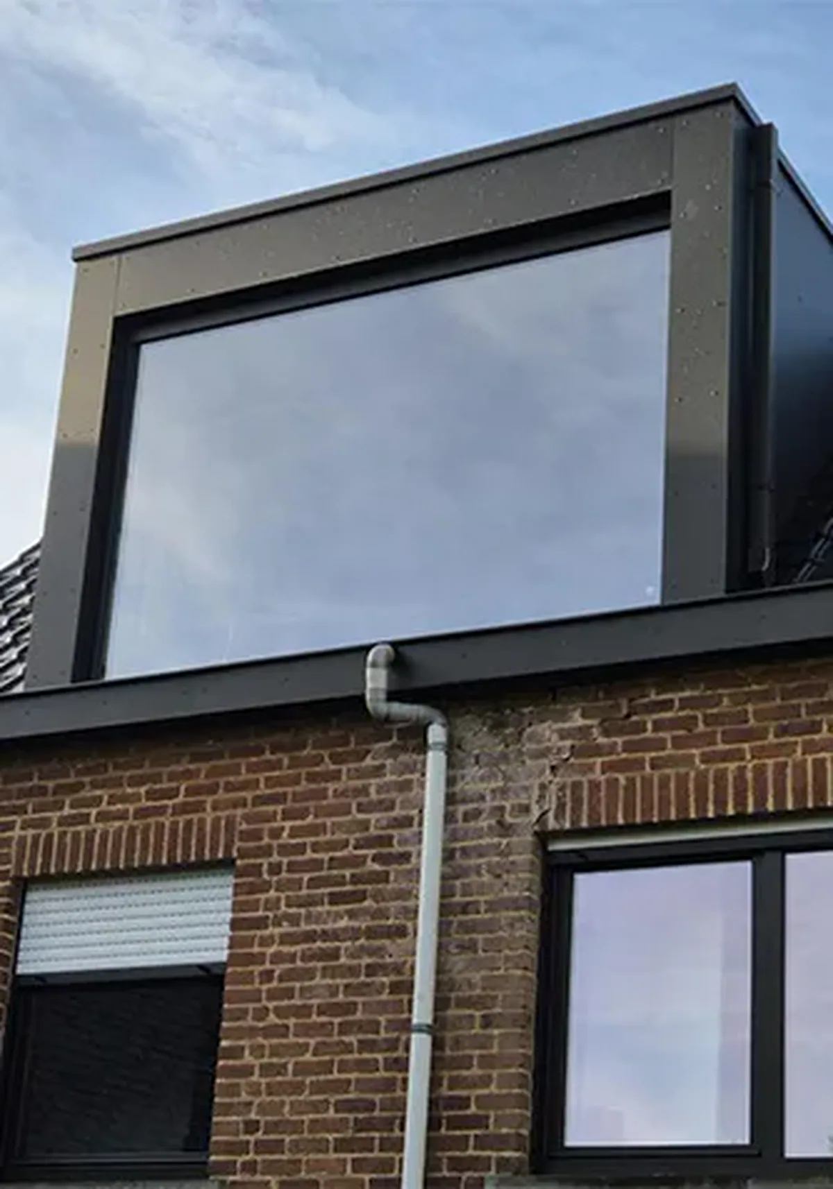Grote aluminium raampartij